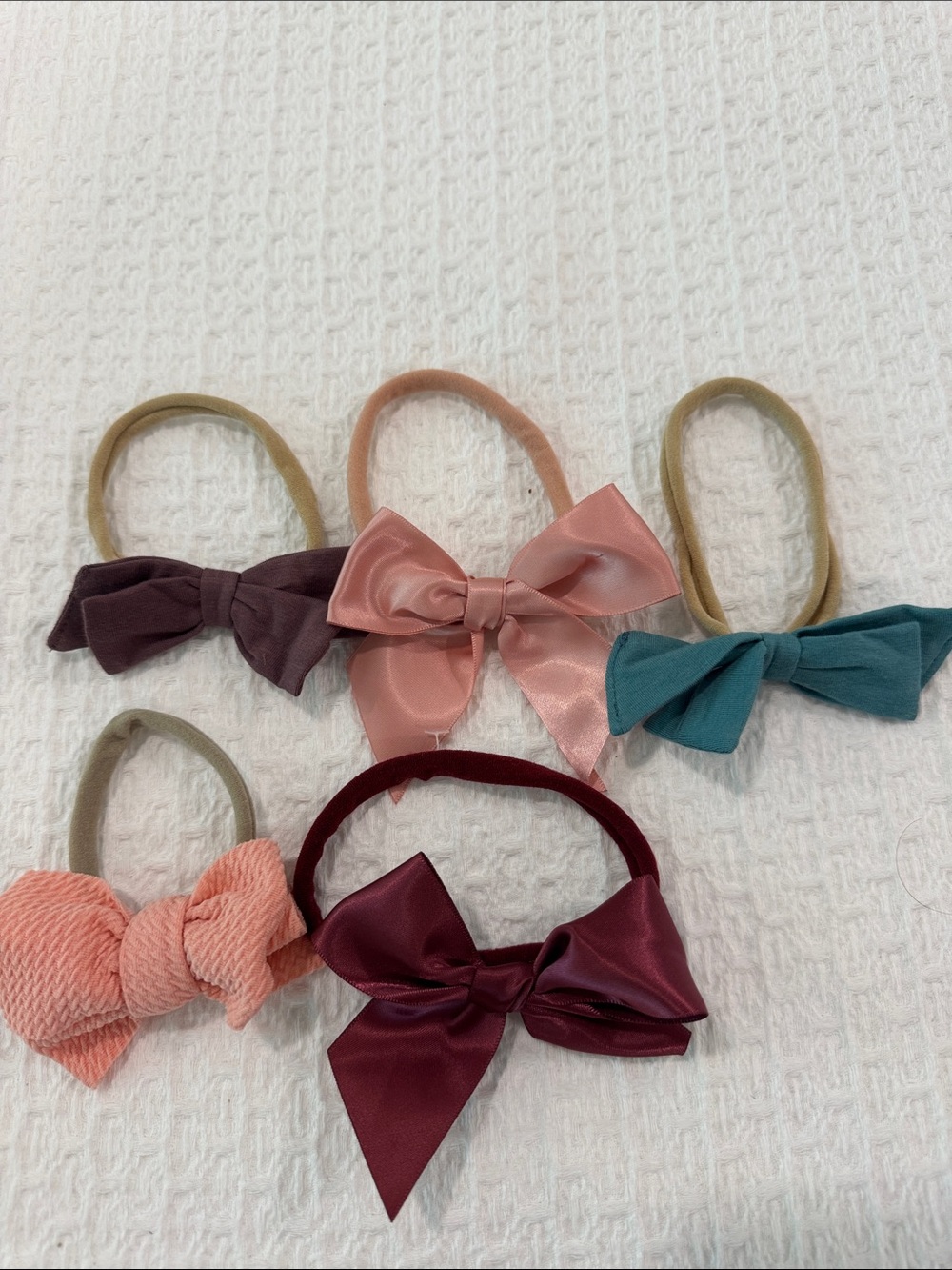 Infant Bow Headband Set